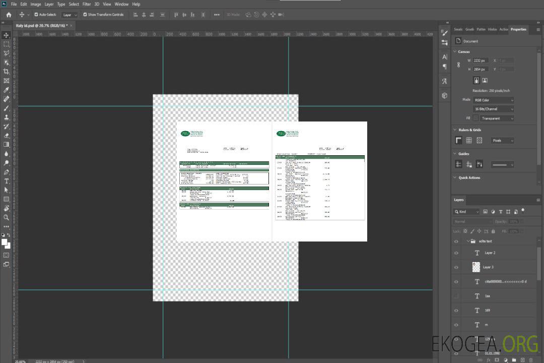 Relevé bancaire USA Peoples Bank Midwest (PBM) 5 pages template